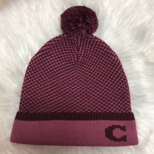 NWT Pink Coach Beanie